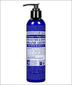 Dr. Bronner's & All-One Organic Lotion for Hands & Body, Peppermint, 8-Ounce Pump Bottle