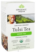 Organic India, Tulsi Holy Basil Tea, Green Tea